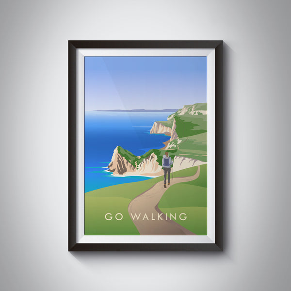 Go Walking Travel Poster