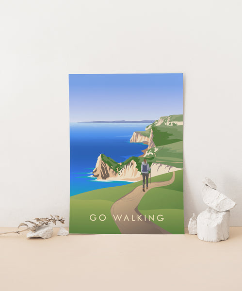 Go Walking Travel Poster