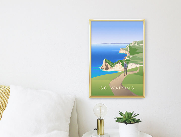 Go Walking Travel Poster