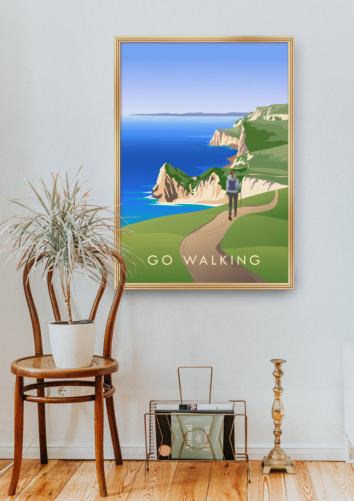 Go Walking Travel Poster