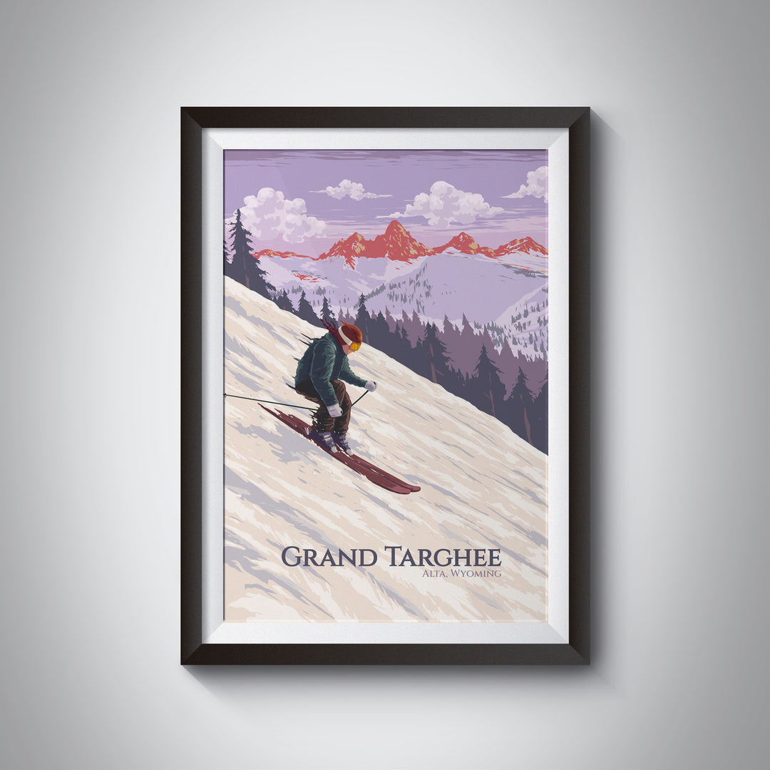 Grand Targhee Ski Resort Wyoming Travel Poster