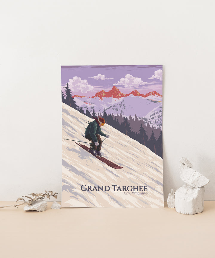 Grand Targhee Ski Resort Wyoming Travel Poster