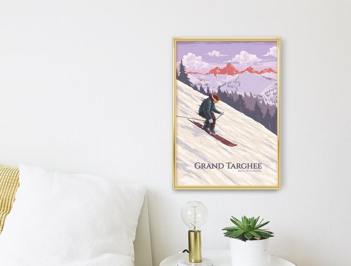 Grand Targhee Ski Resort Wyoming Travel Poster