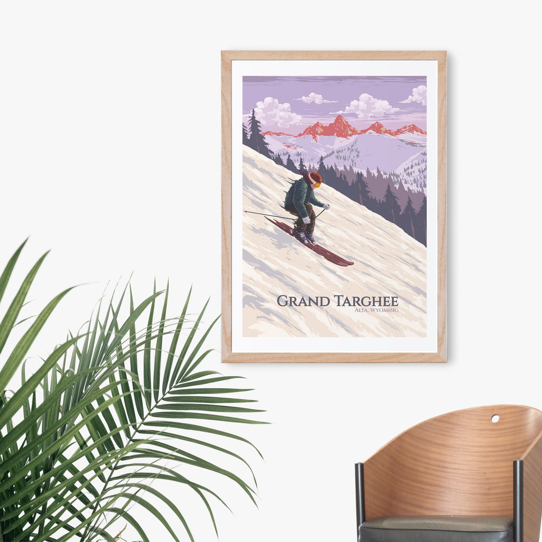 Grand Targhee Ski Resort Wyoming Travel Poster