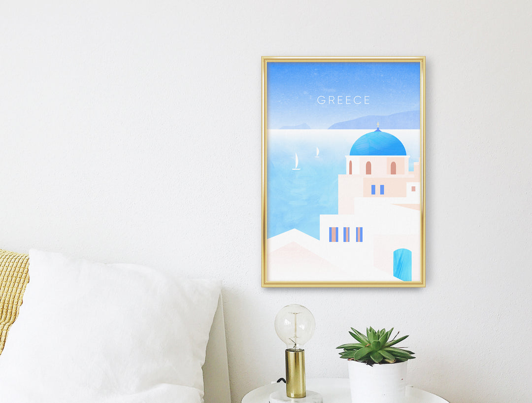 Greece Minimal Travel Poster