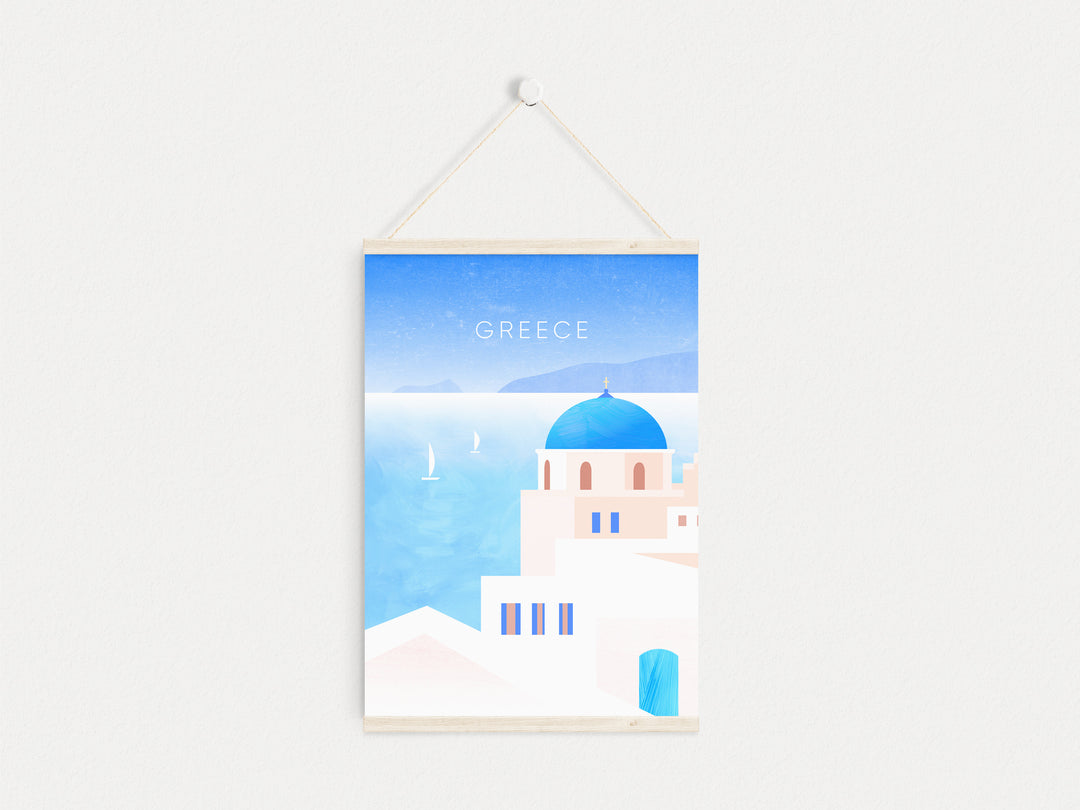 Greece Minimal Travel Poster