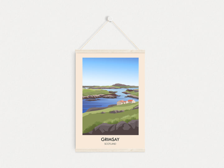 Grimsay Scotland Travel Poster