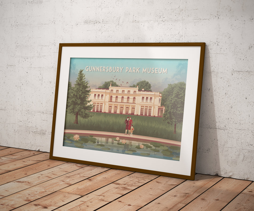 Gunnersbury Park Museum London Travel Poster