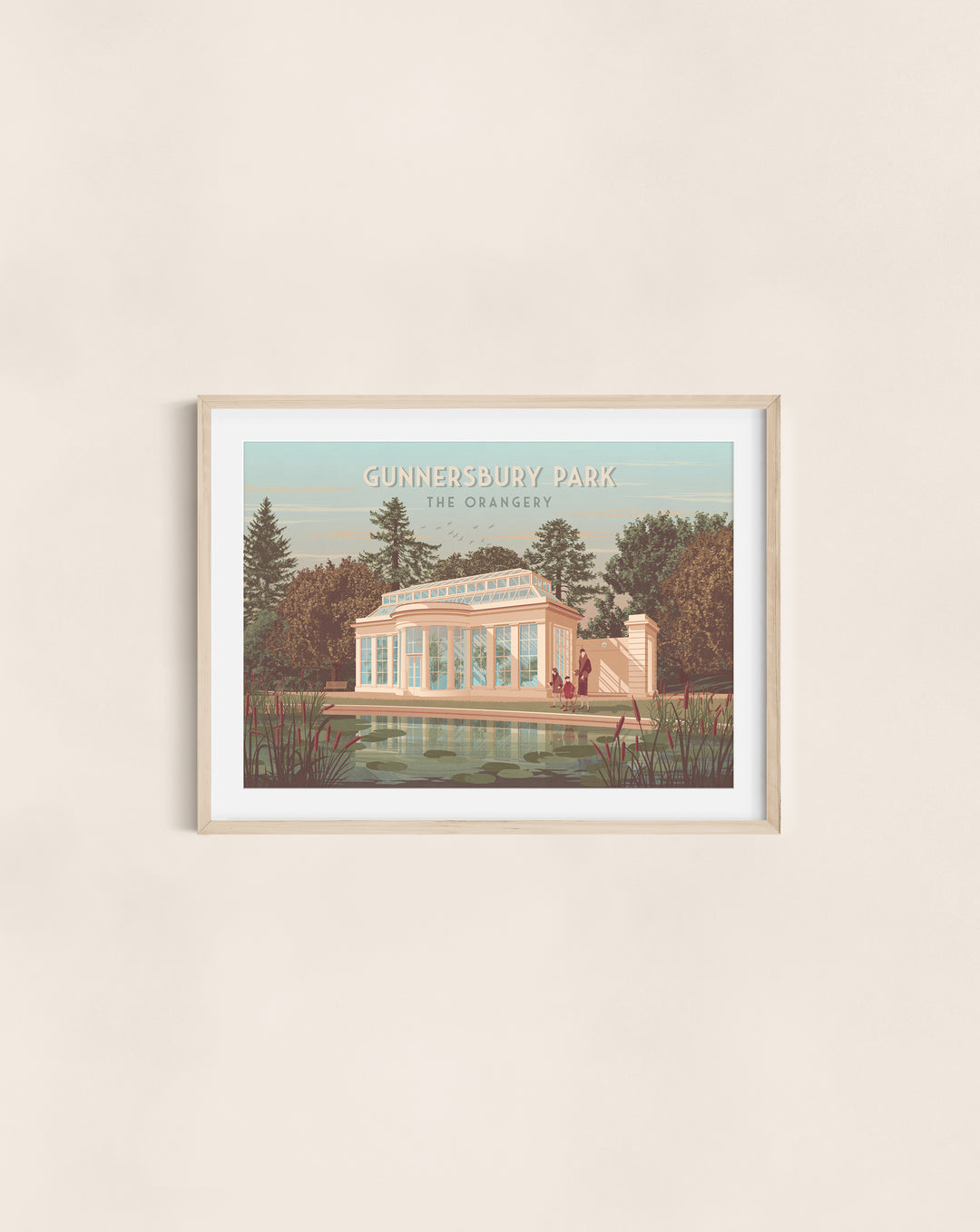 Gunnersbury Park Orangery London Travel Poster