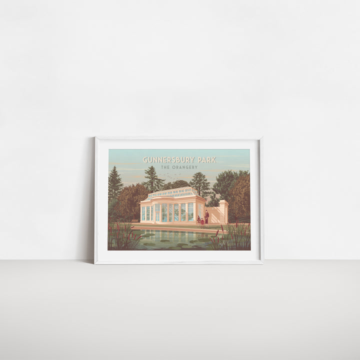 Gunnersbury Park Orangery London Travel Poster