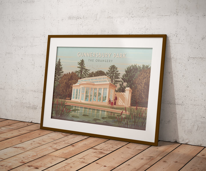 Gunnersbury Park Orangery London Travel Poster