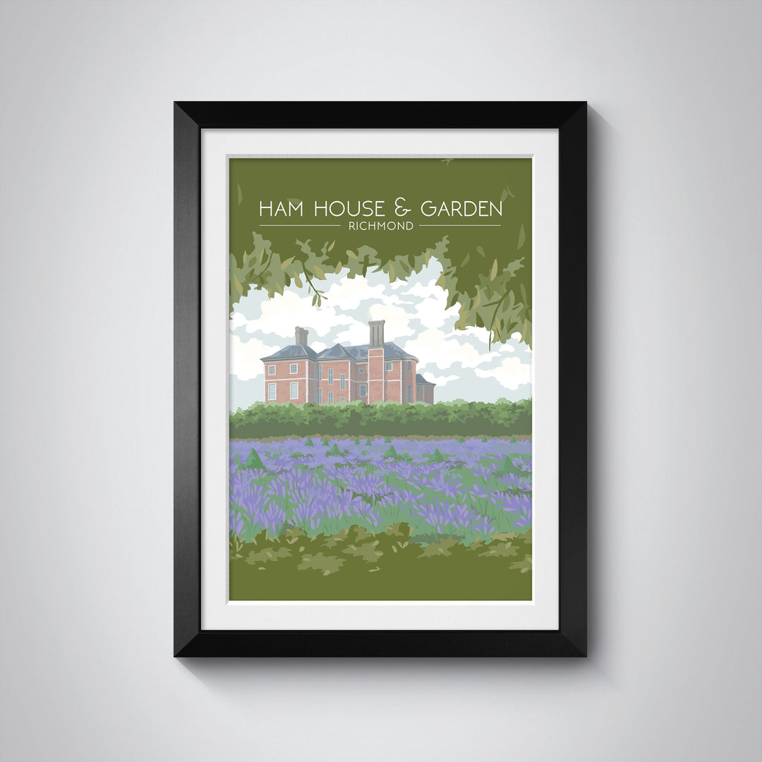 Ham House and Garden London Travel Poster