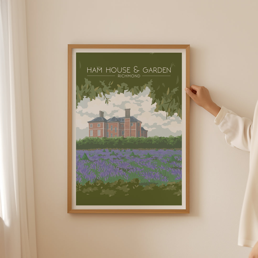 Ham House and Garden London Travel Poster