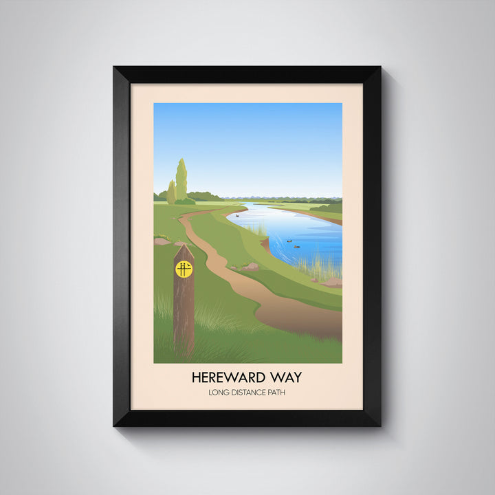 Hereward Way Hiking Trail Travel Poster