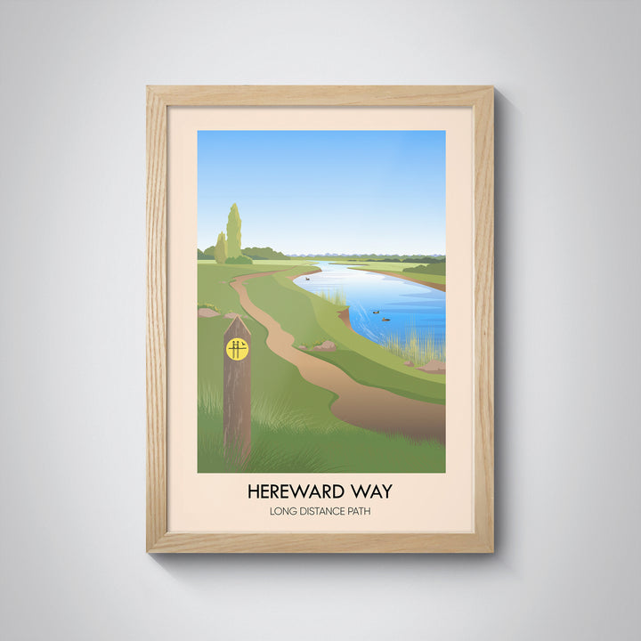 Hereward Way Hiking Trail Travel Poster