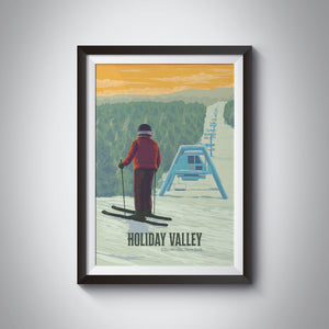 Holiday Valley NY Ski Resort Travel Poster