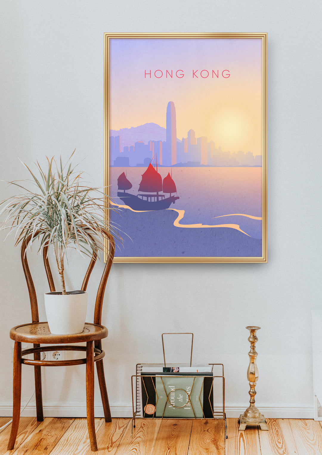 Hong Kong Minimal Travel Poster