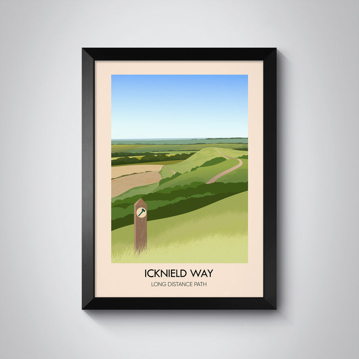 Icknield Way Hiking Trail Travel Poster