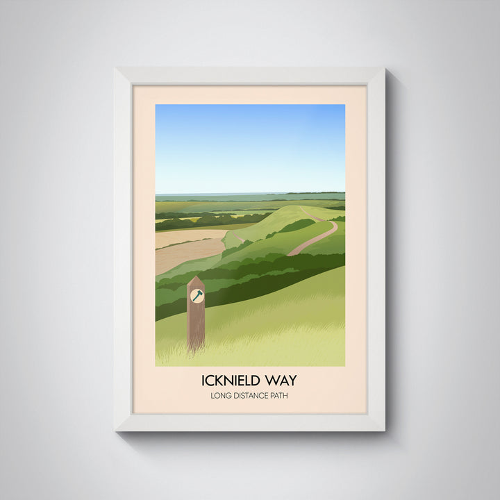 Icknield Way Hiking Trail Travel Poster