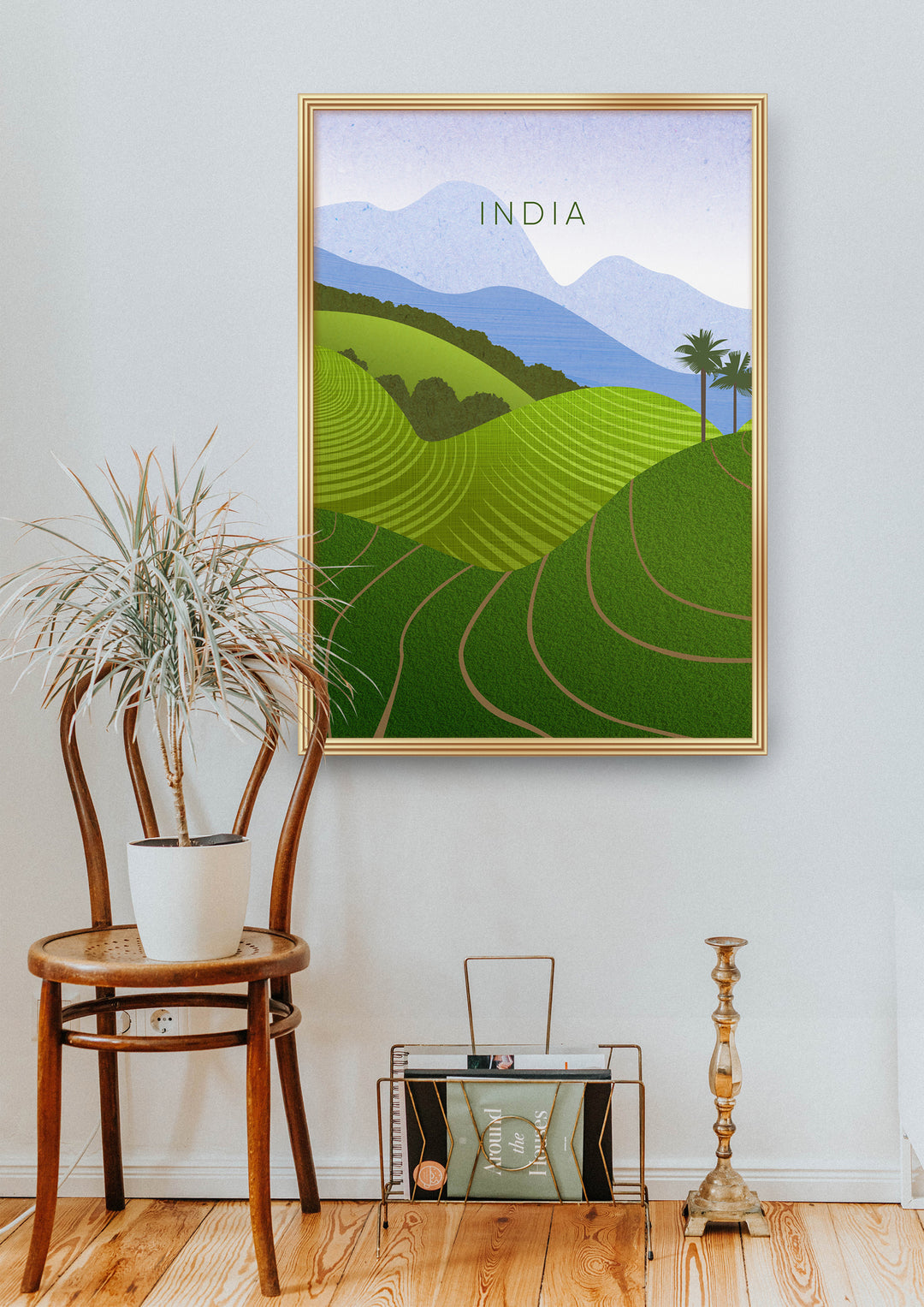 India Minimal Travel Poster