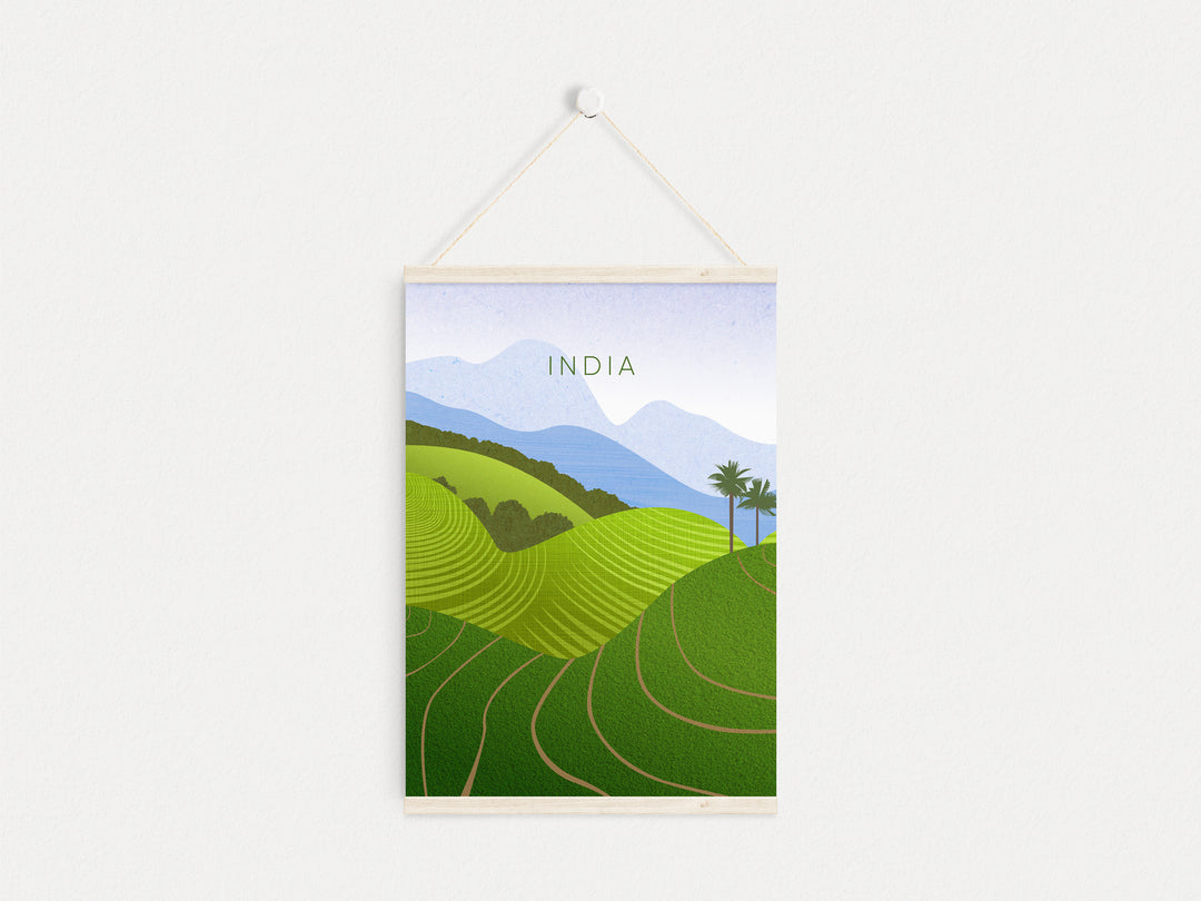 India Minimal Travel Poster