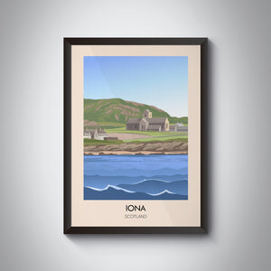 Iona Scotland Travel Poster