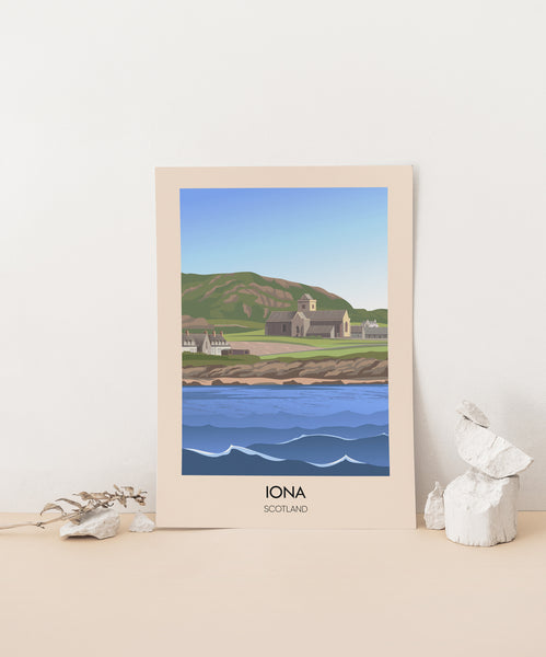 Iona Scotland Travel Poster