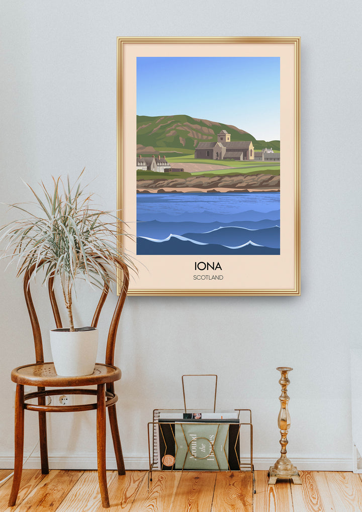 Iona Scotland Travel Poster