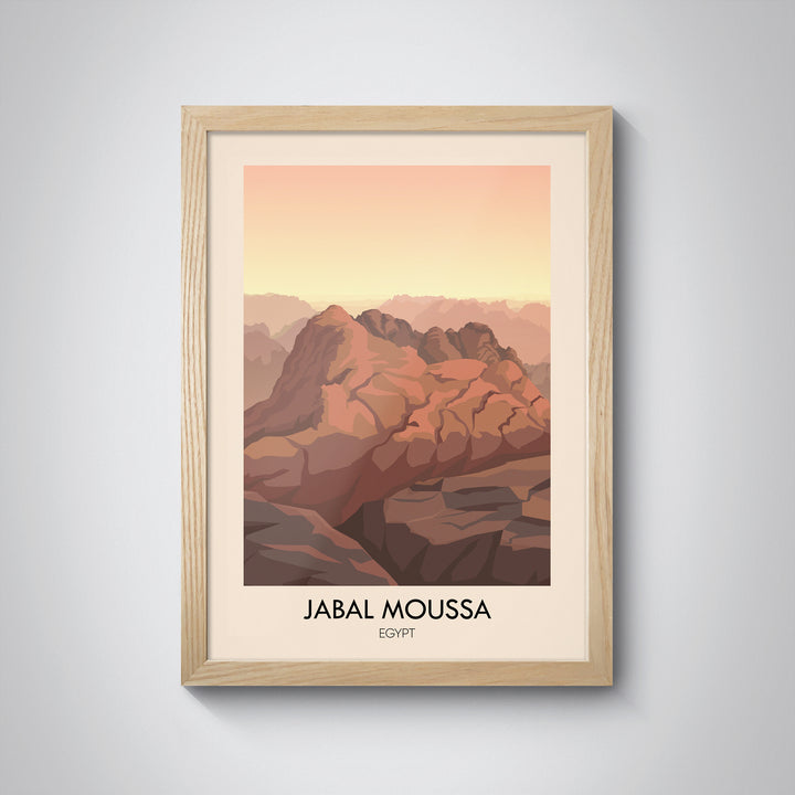 Jabal Moussa Egypt Travel Poster