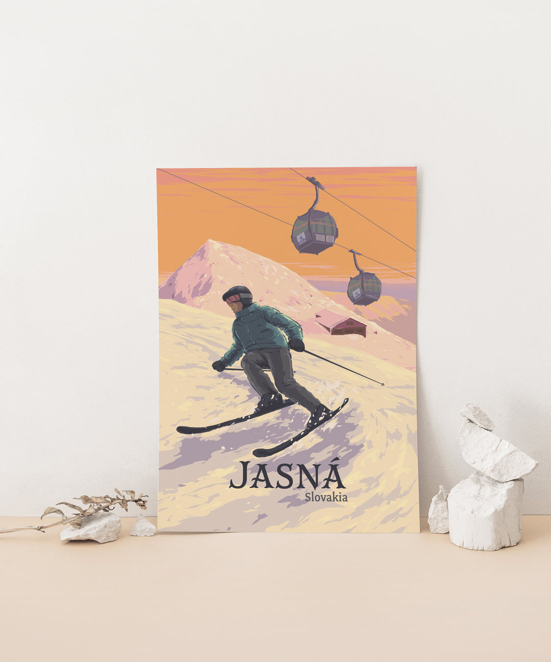 Jasna Ski Resort Slovakia Travel Poster