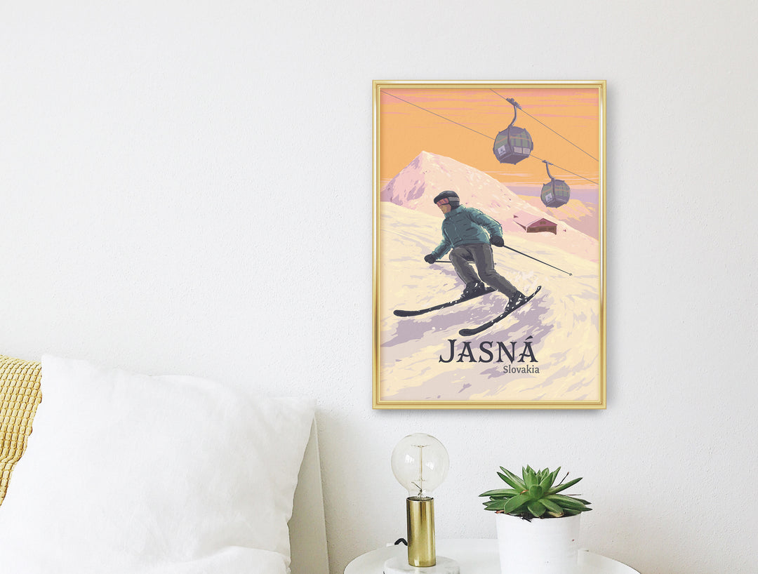 Jasna Ski Resort Slovakia Travel Poster