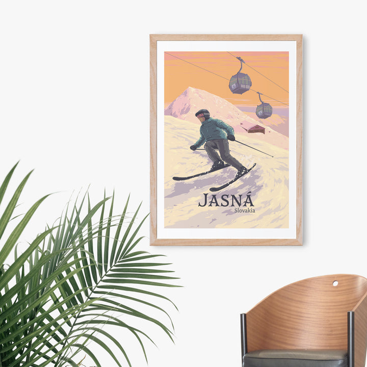 Jasna Ski Resort Slovakia Travel Poster