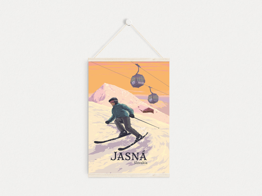 Jasna Ski Resort Slovakia Travel Poster