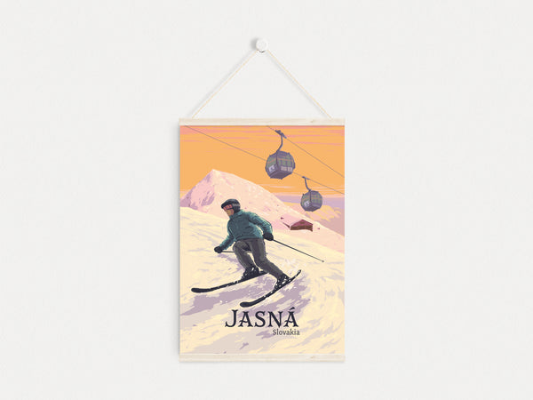 Jasna Ski Resort Slovakia Travel Poster