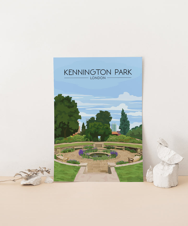 Kennington Park London Travel Poster