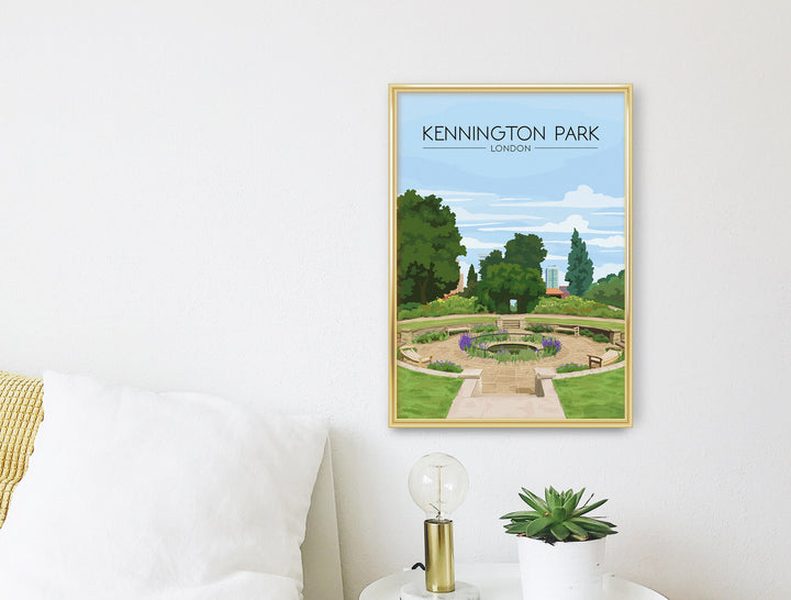 Kennington Park London Travel Poster