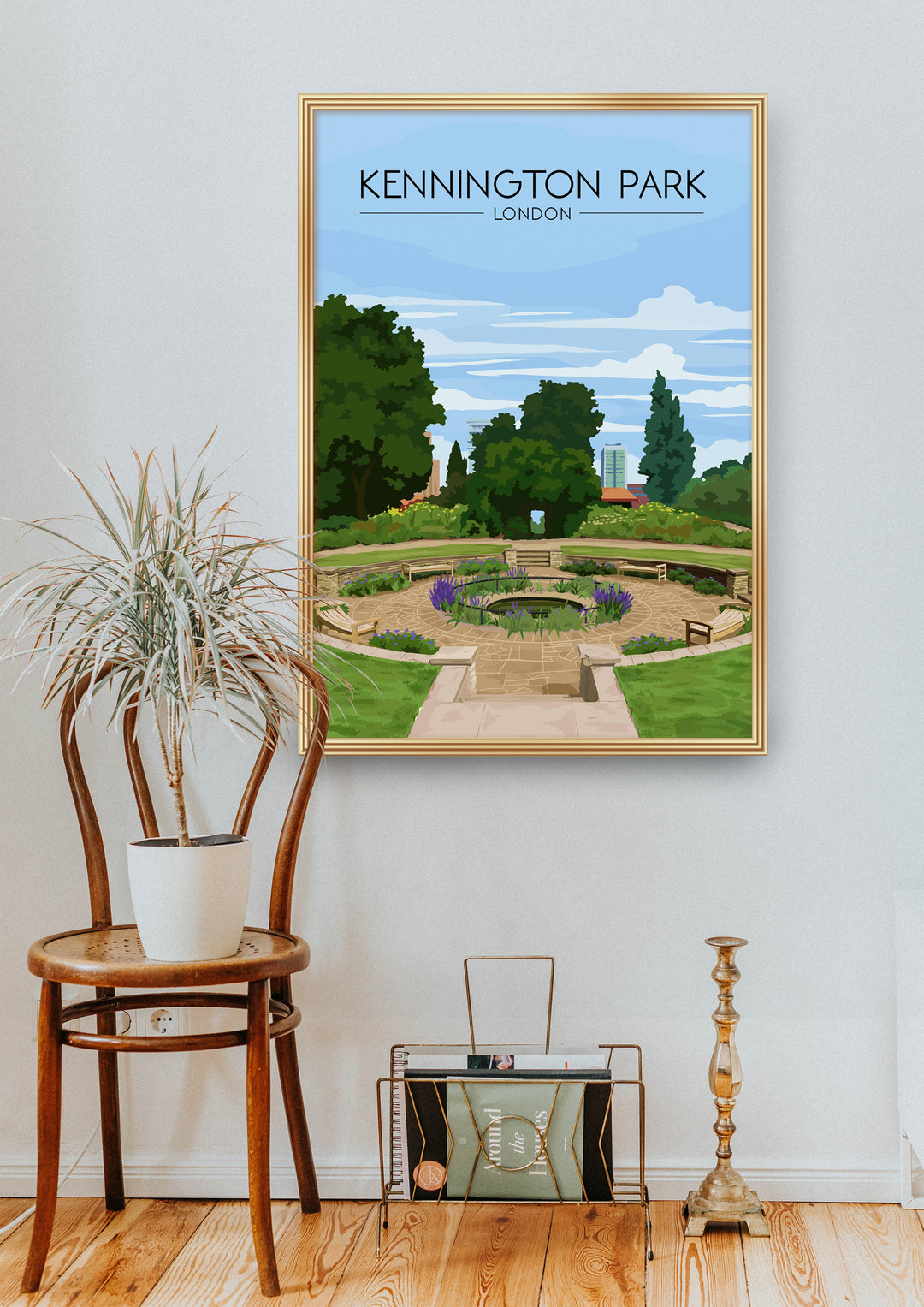 Kennington Park London Travel Poster