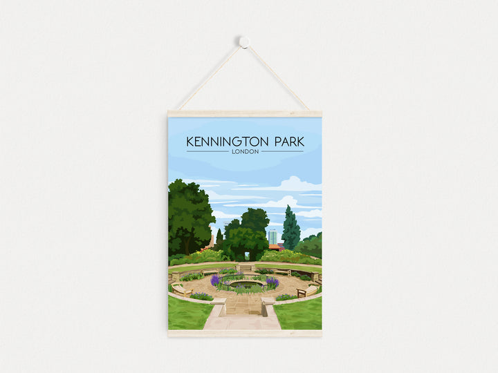 Kennington Park London Travel Poster