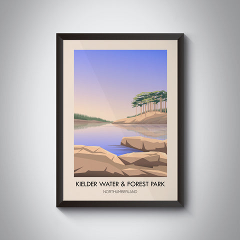 Kielder Water and Forest Park Northumberland Travel Poster