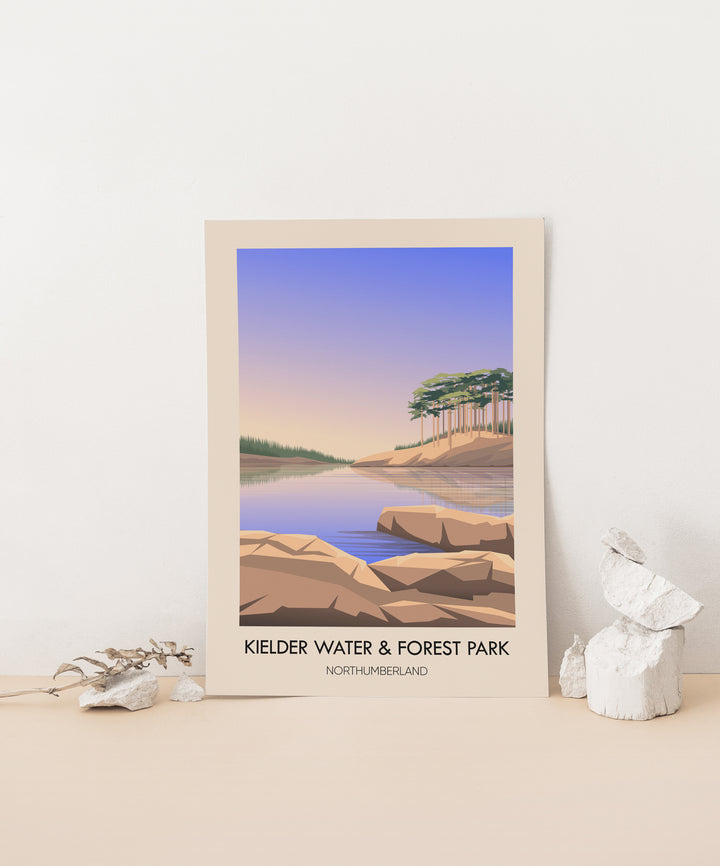 Kielder Water and Forest Park Northumberland Travel Poster