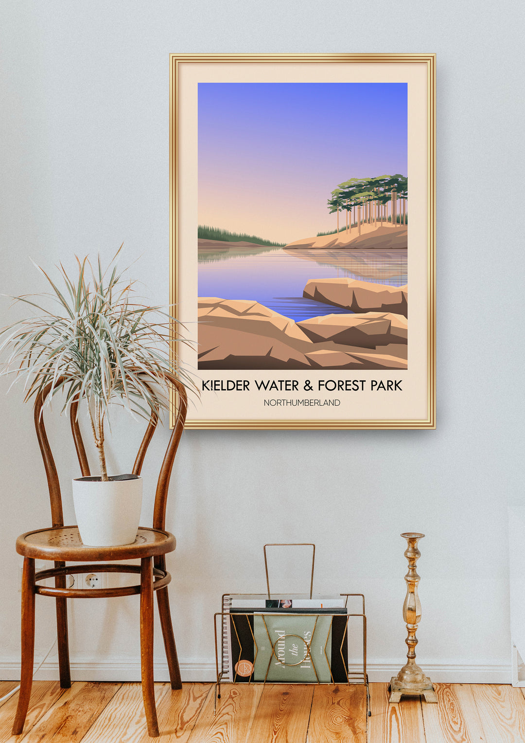 Kielder Water and Forest Park Northumberland Travel Poster