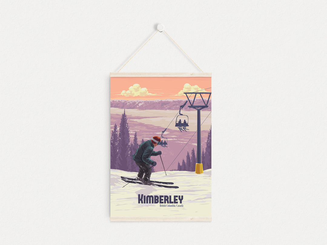 Kimberley Ski Resort Canada Travel Poster