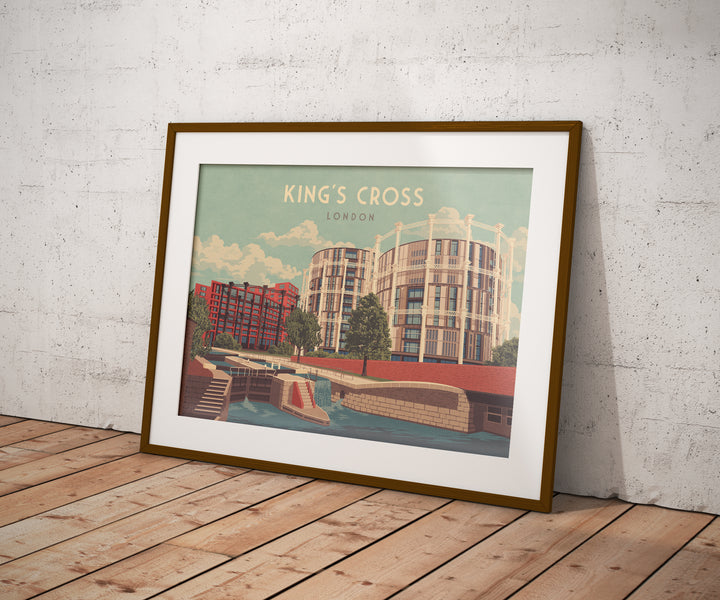 Kings Cross London Travel Poster