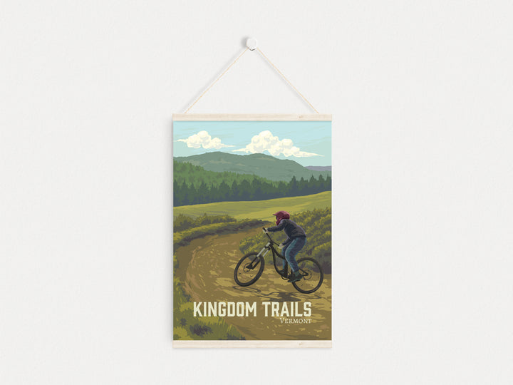 Kingdom Trails Vermont Mountain Biking Travel Poster