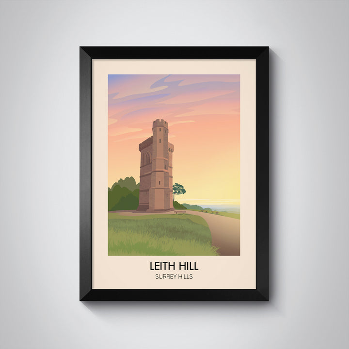 Leith Hill Surrey Hills Travel Poster