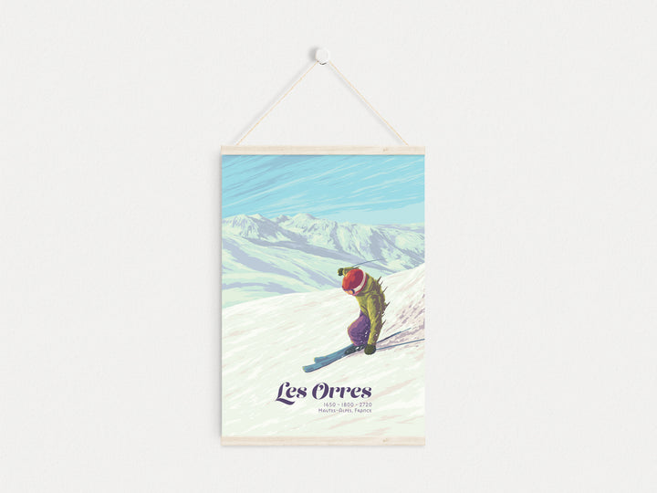 Les Orres France Ski Resort Poster