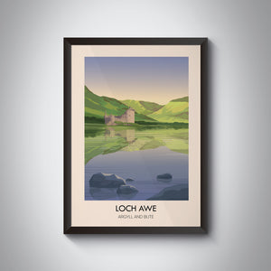 Loch Awe Argyll and Bute Travel Poster