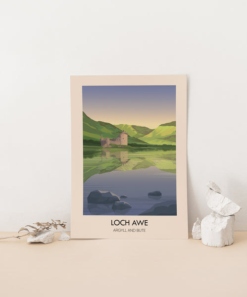 Loch Awe Argyll and Bute Travel Poster