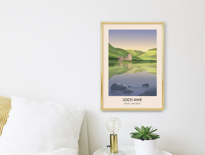 Loch Awe Argyll and Bute Travel Poster