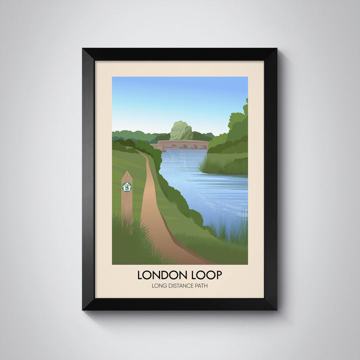 London Loop Long Distance Path Travel Poster